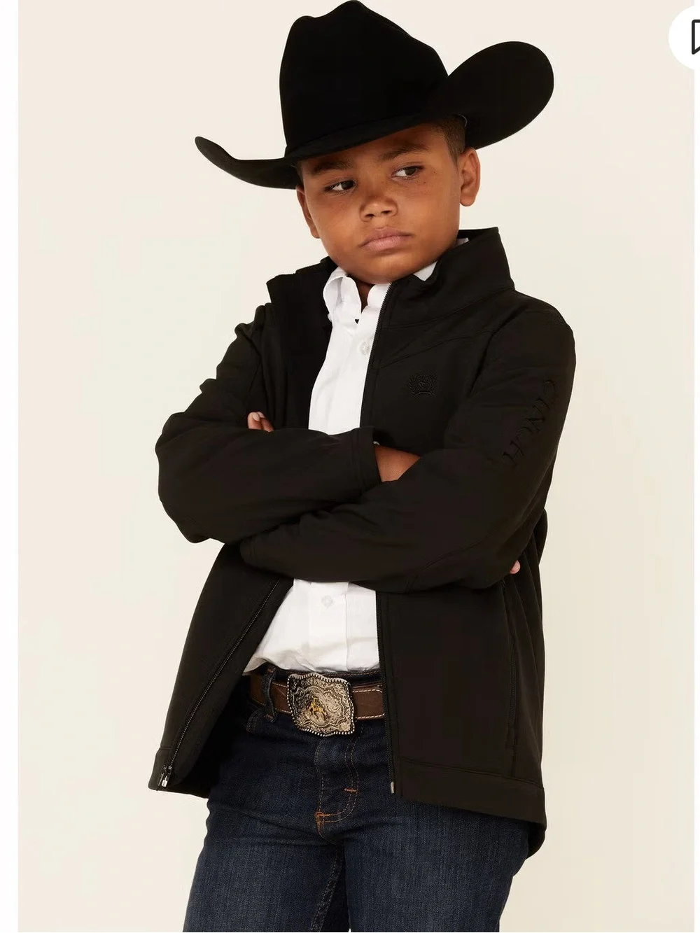Cinch Boys' Bonded Jacket Black Size XS